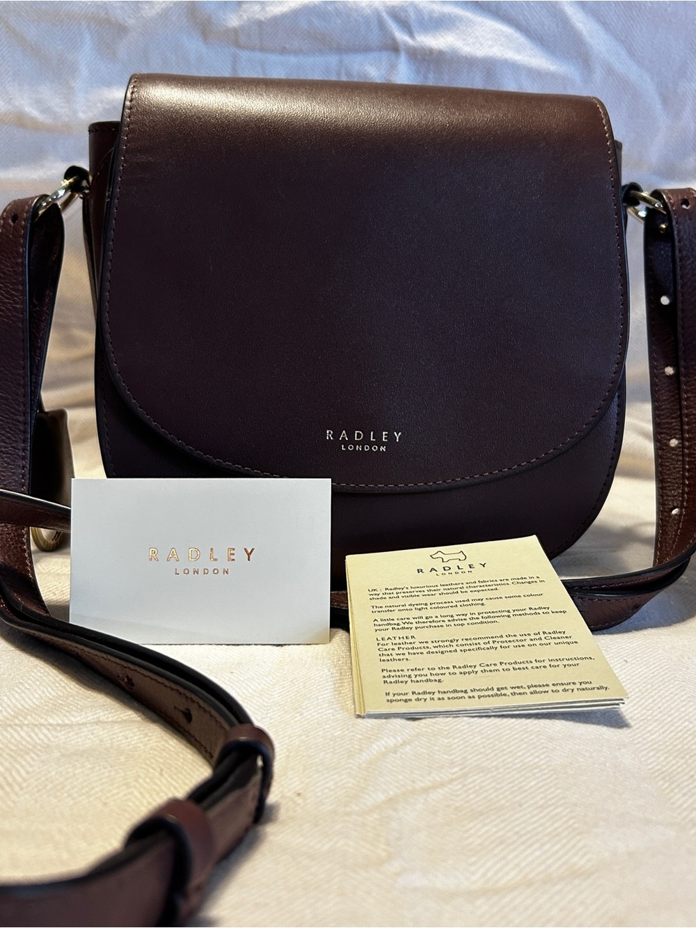 Radley London Women’s Saddle Crossbody Bag in Deep Brown
